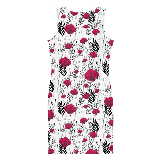 Maadish | Women's Rose Floral Fitted Dress