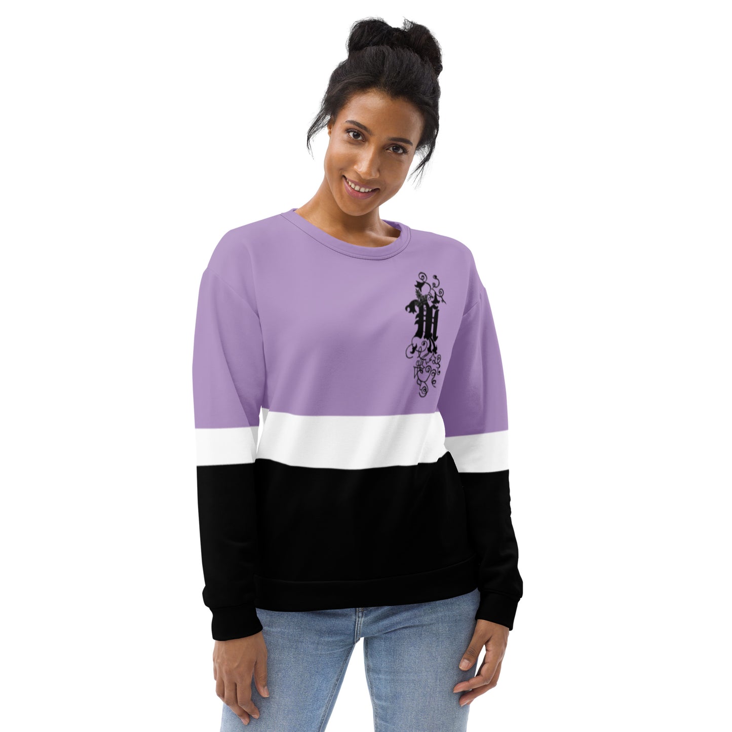 Maadish | Purple Multicolored Sweatshirt