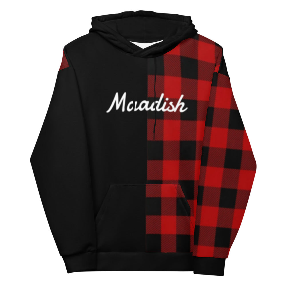 Maadish | Plaid and Black Hoodie
