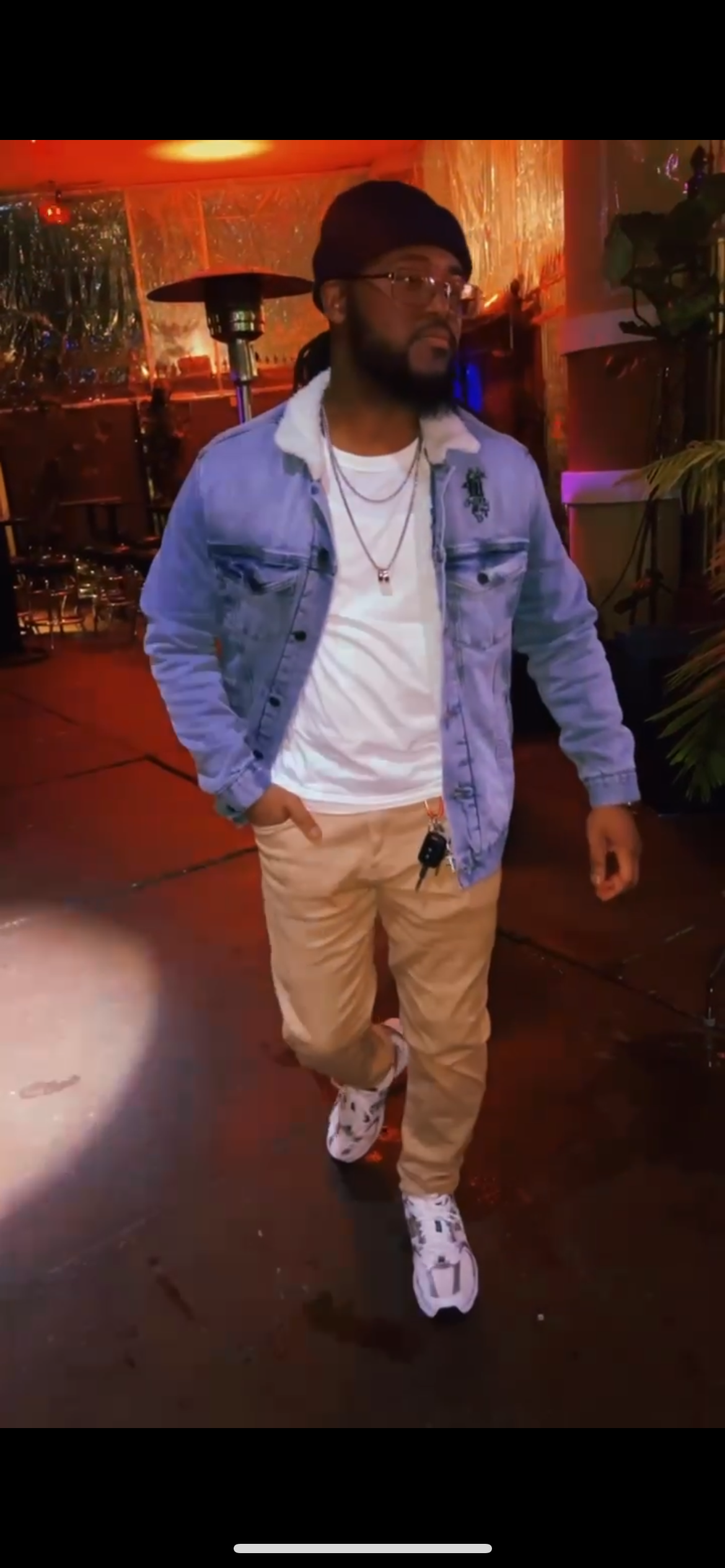 Maadish | denim sherpa jacket