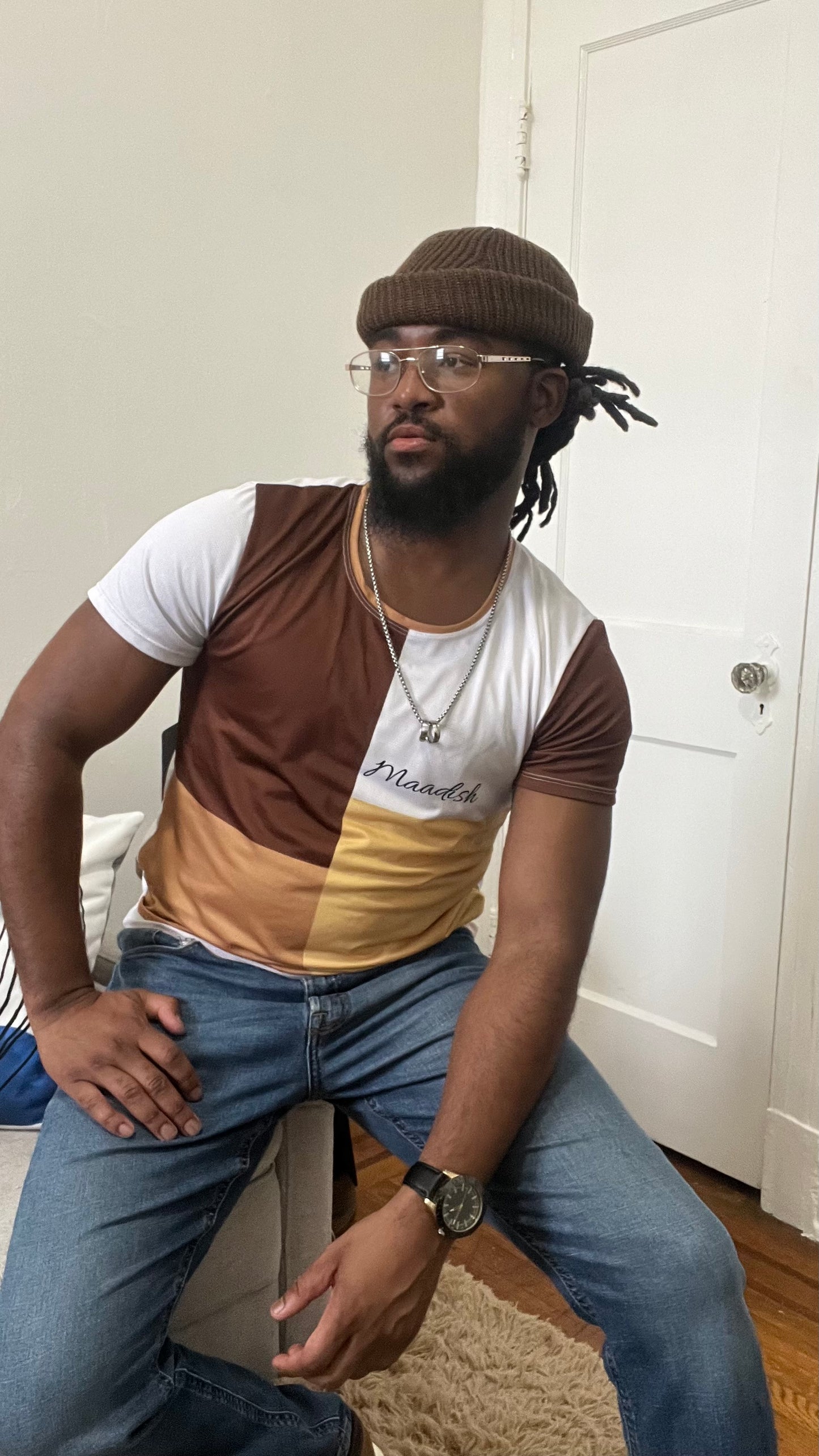 Maadish | Multi-Brown Tee