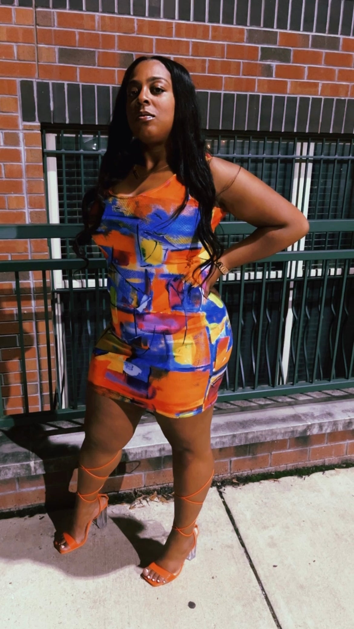 Maadish | Multi Paint Fitted Dress