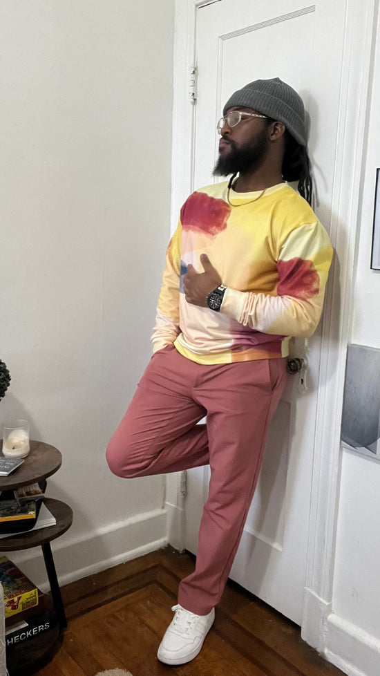 Maadish | Yellow & Burgundy Sweatshirt