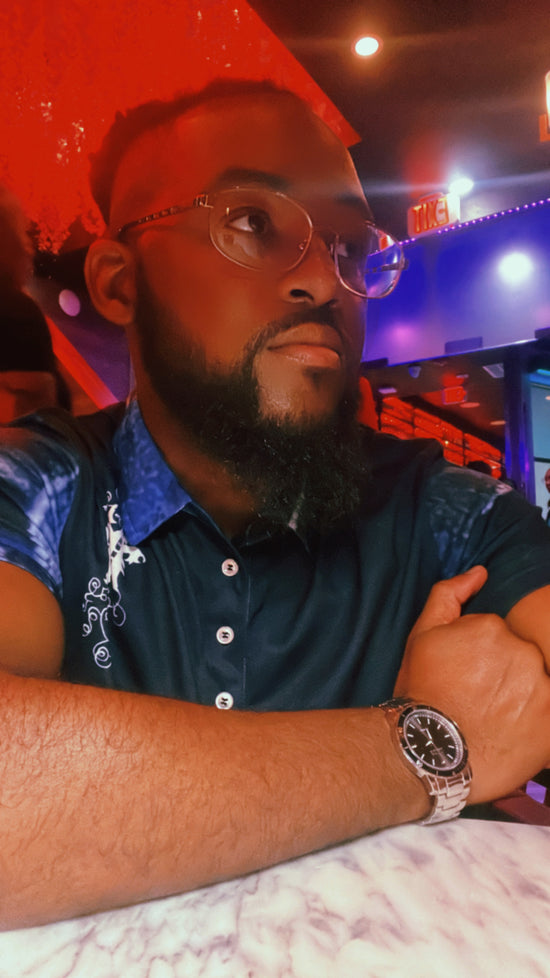 Maadish | Men’s slim fit multi denim polo