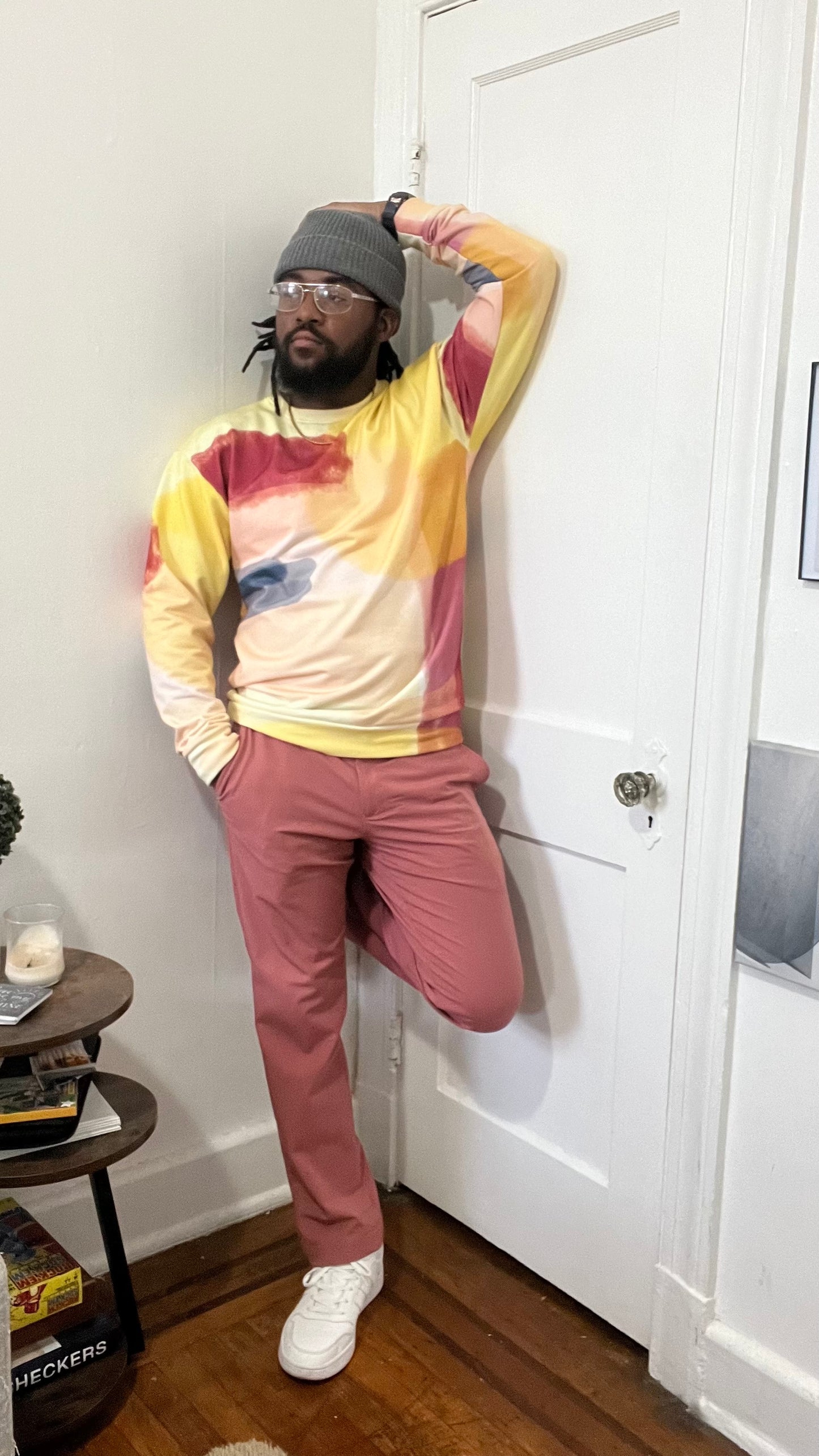 Maadish | Yellow & Burgundy Sweatshirt