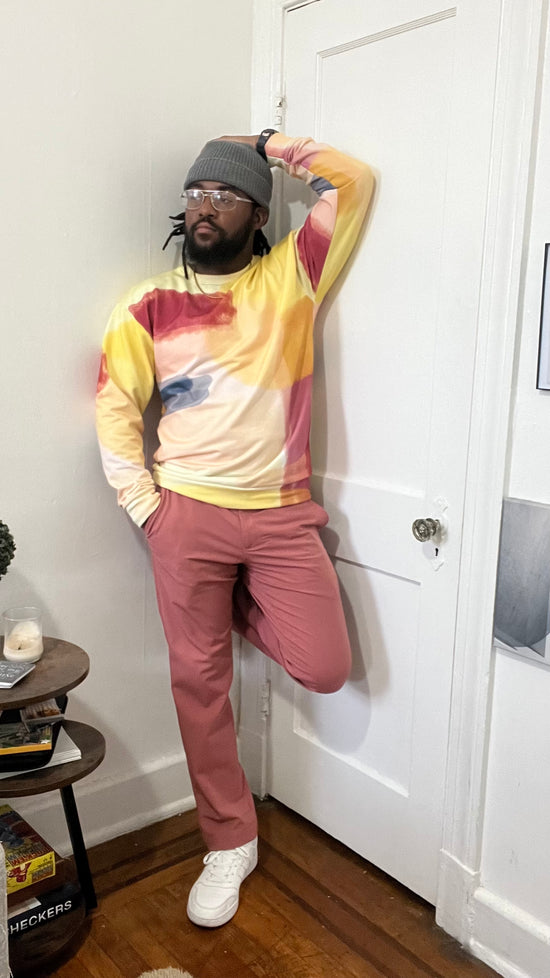 Maadish | Yellow & Burgundy Sweatshirt