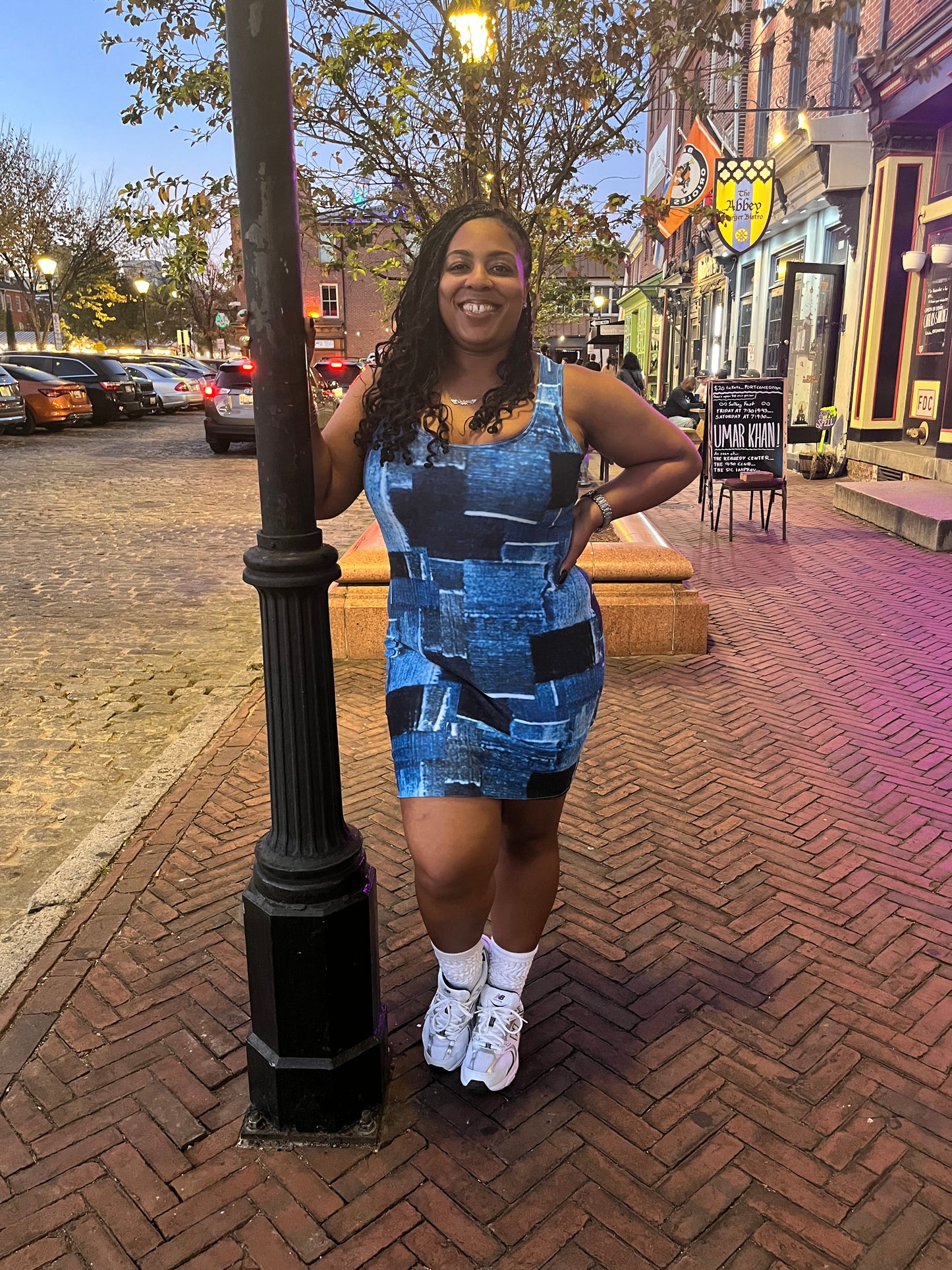 Maadish | Shades of Denim Fitted Dress