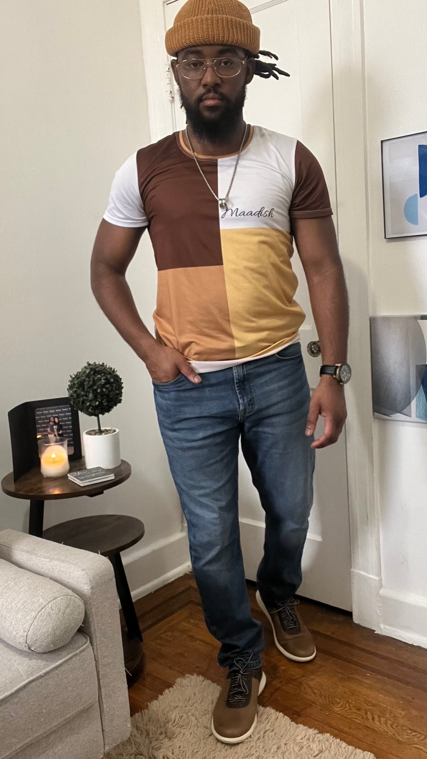 Maadish | Multi-Brown Tee