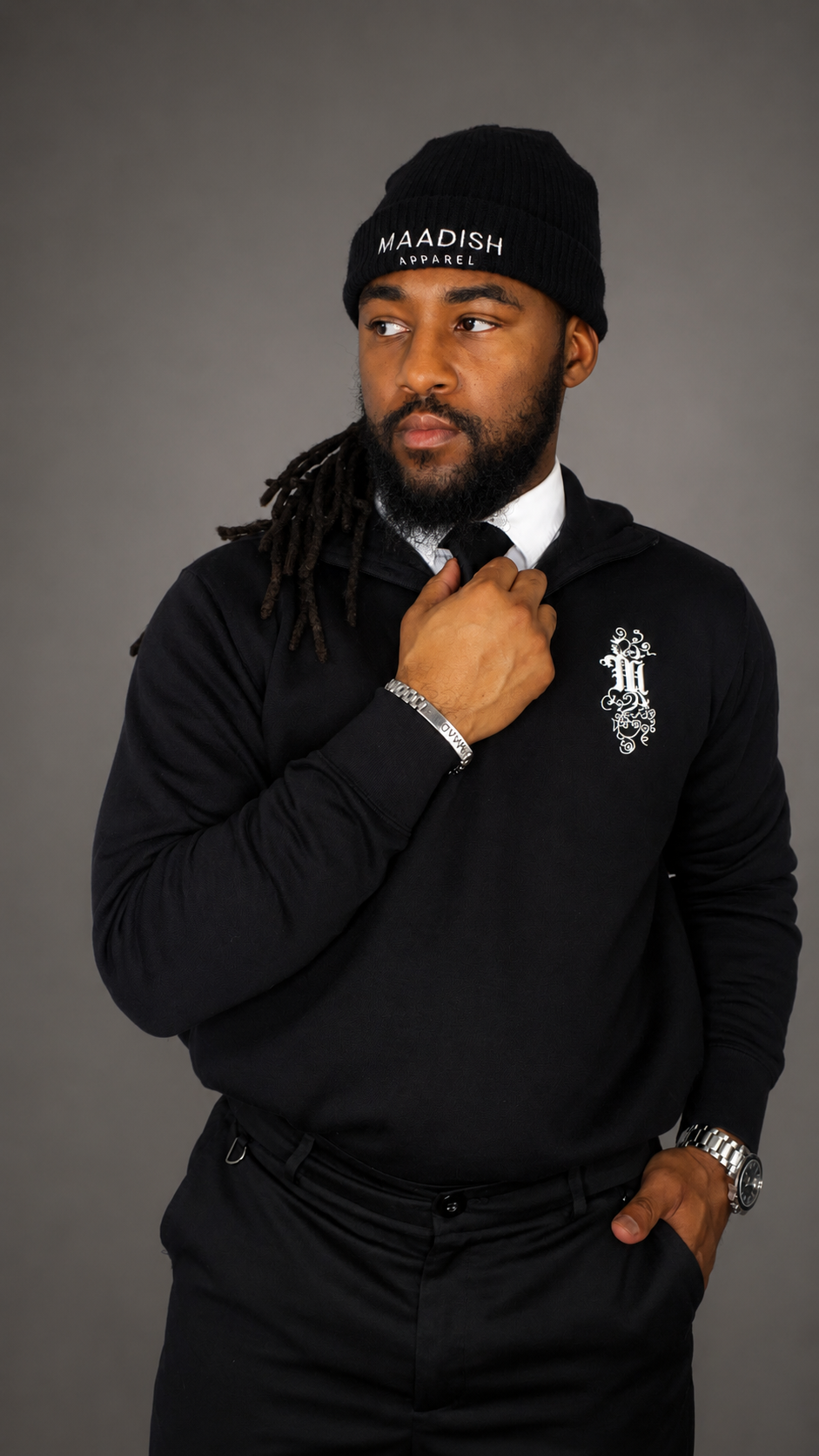 Regal Crest Black Quarter-Zip Fleece