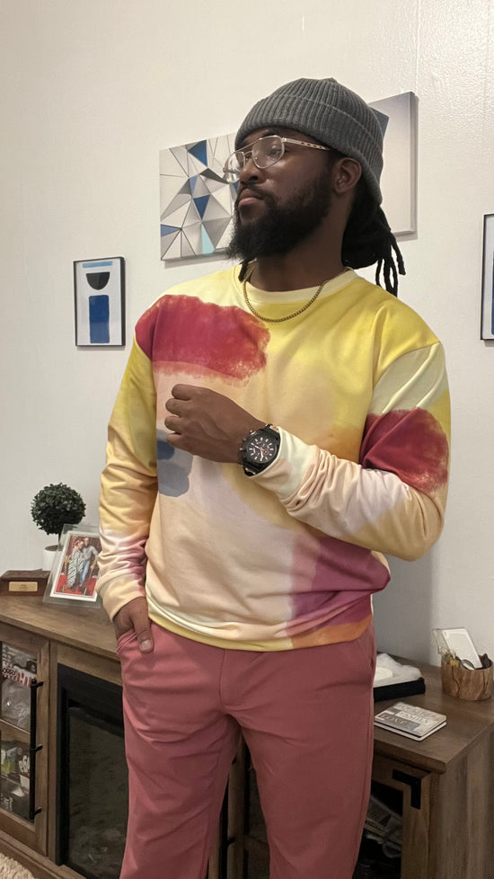 Maadish | Yellow & Burgundy Sweatshirt