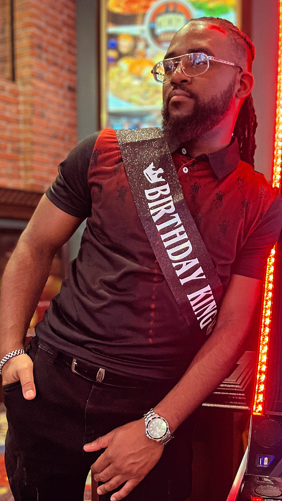 Maadish | Men’s Red Ombre Fitted Polo