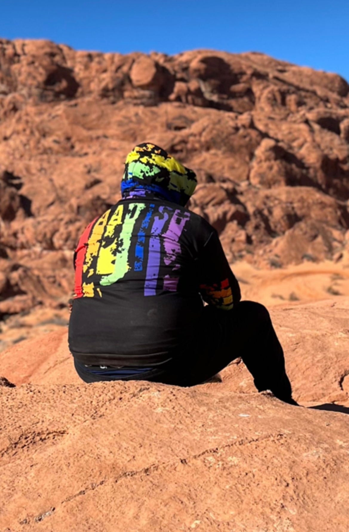 Maadish | Black and Rainbow Hoodie