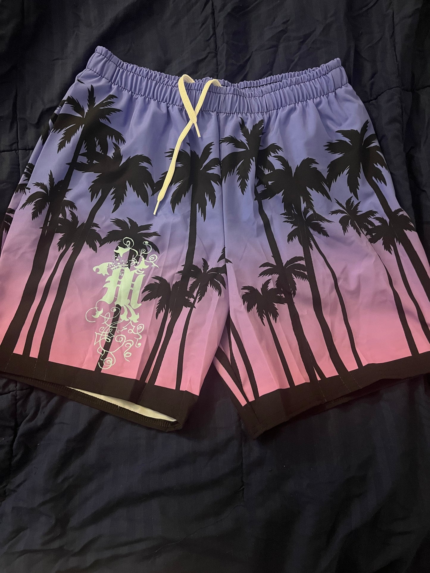 Maadish| Ombre Palm Tree Swim Trunks