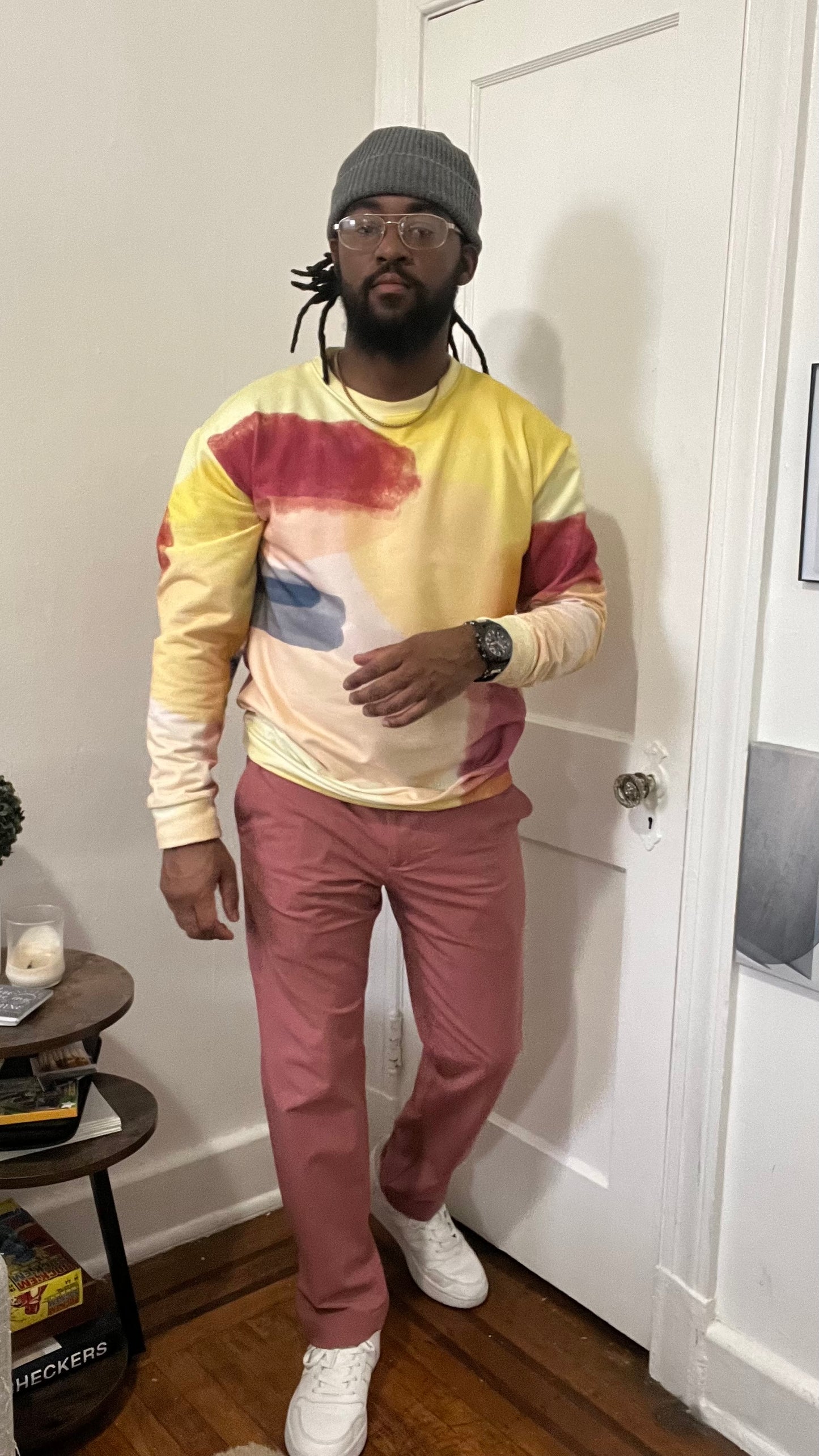 Maadish | Yellow & Burgundy Sweatshirt