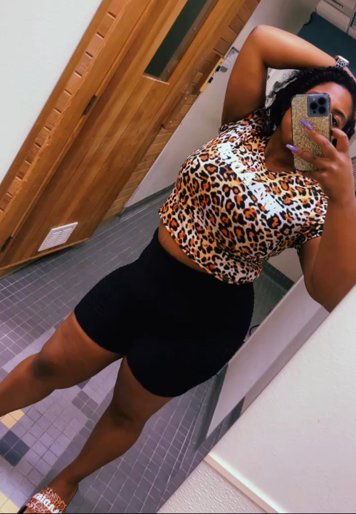 Maadish | Cheetah Crop Tee