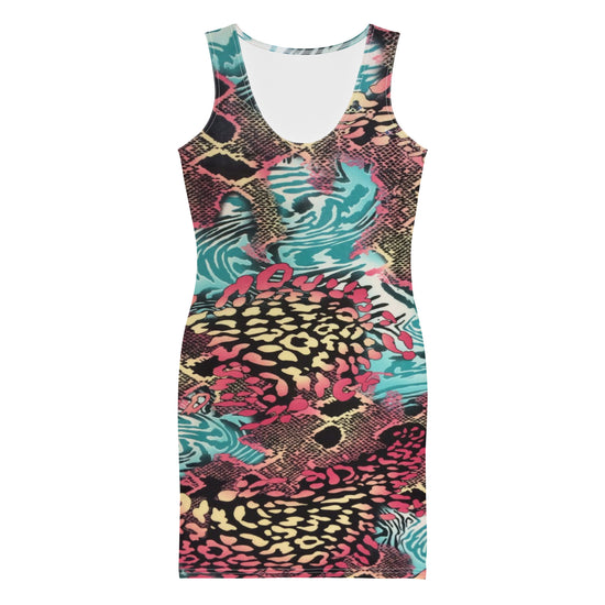 Maadish | Multi Print Fitted Dress