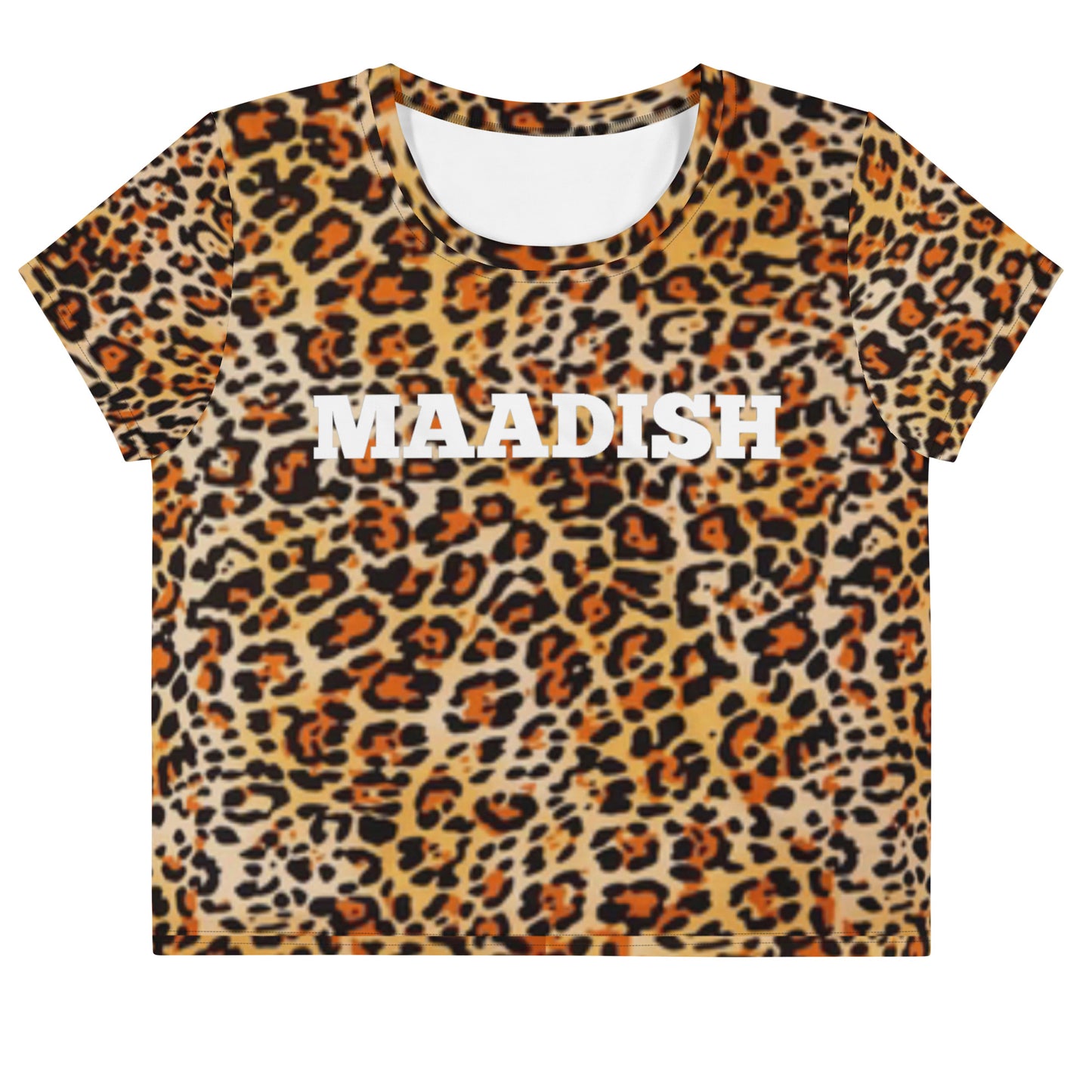 Load image into Gallery viewer, Maadish | Women’s Cheetah Crop Tee

