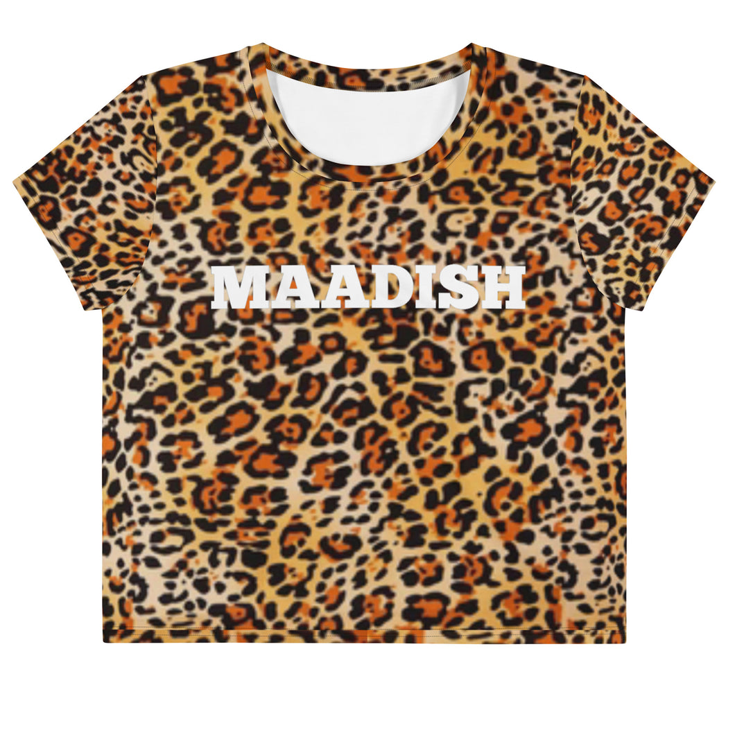 Maadish | Women’s Cheetah Crop Tee