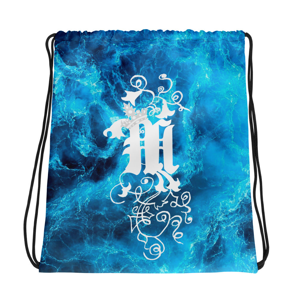 Maadish | Blue Drawstring Bag