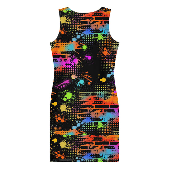 Maadish | Splattered Brick Fitted Dress