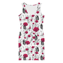 Maadish | Women's Rose Floral Fitted Dress