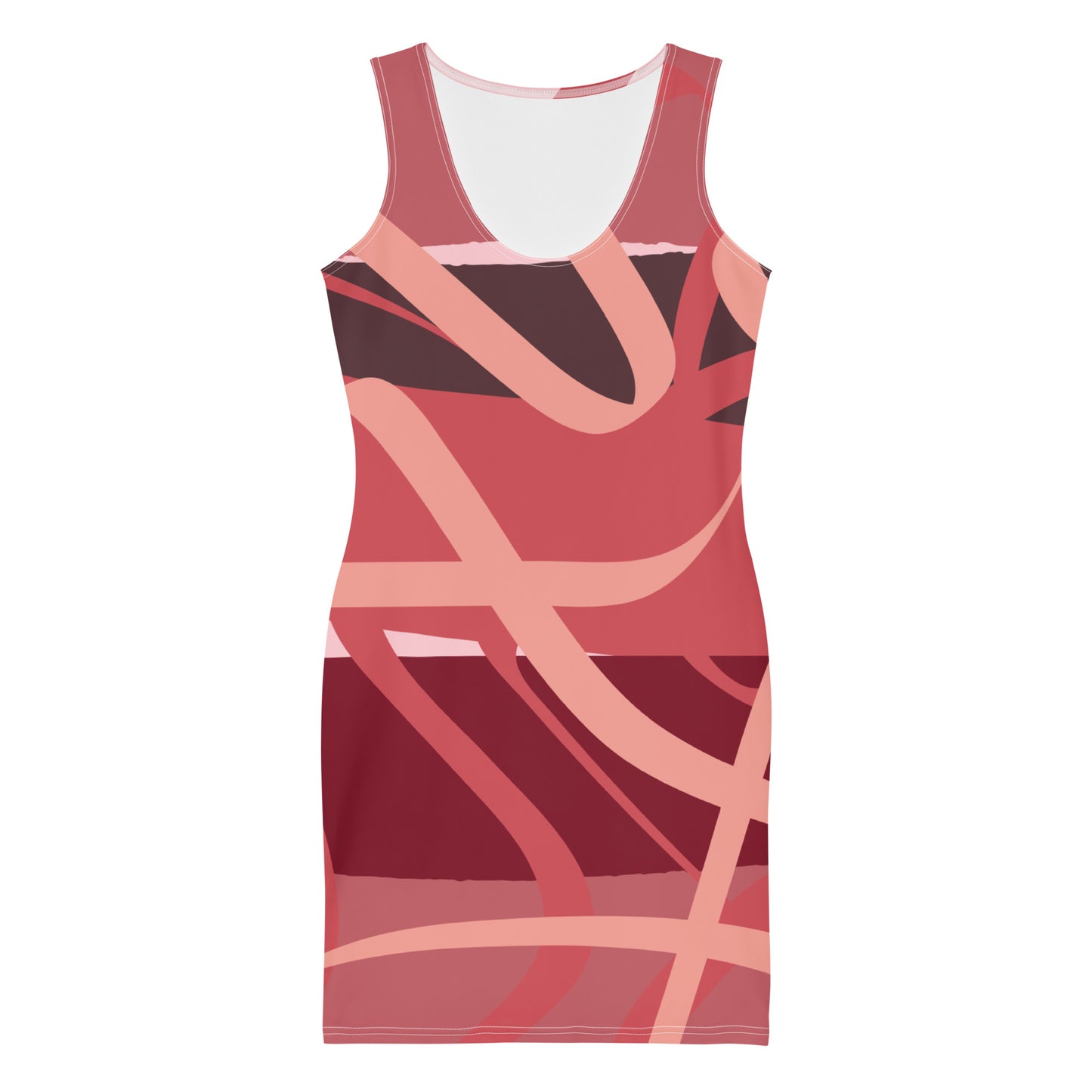 Maadish | Pink Fitted Ribbon Dress