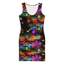 Maadish | Women’s Splattered Brick Fitted Dress