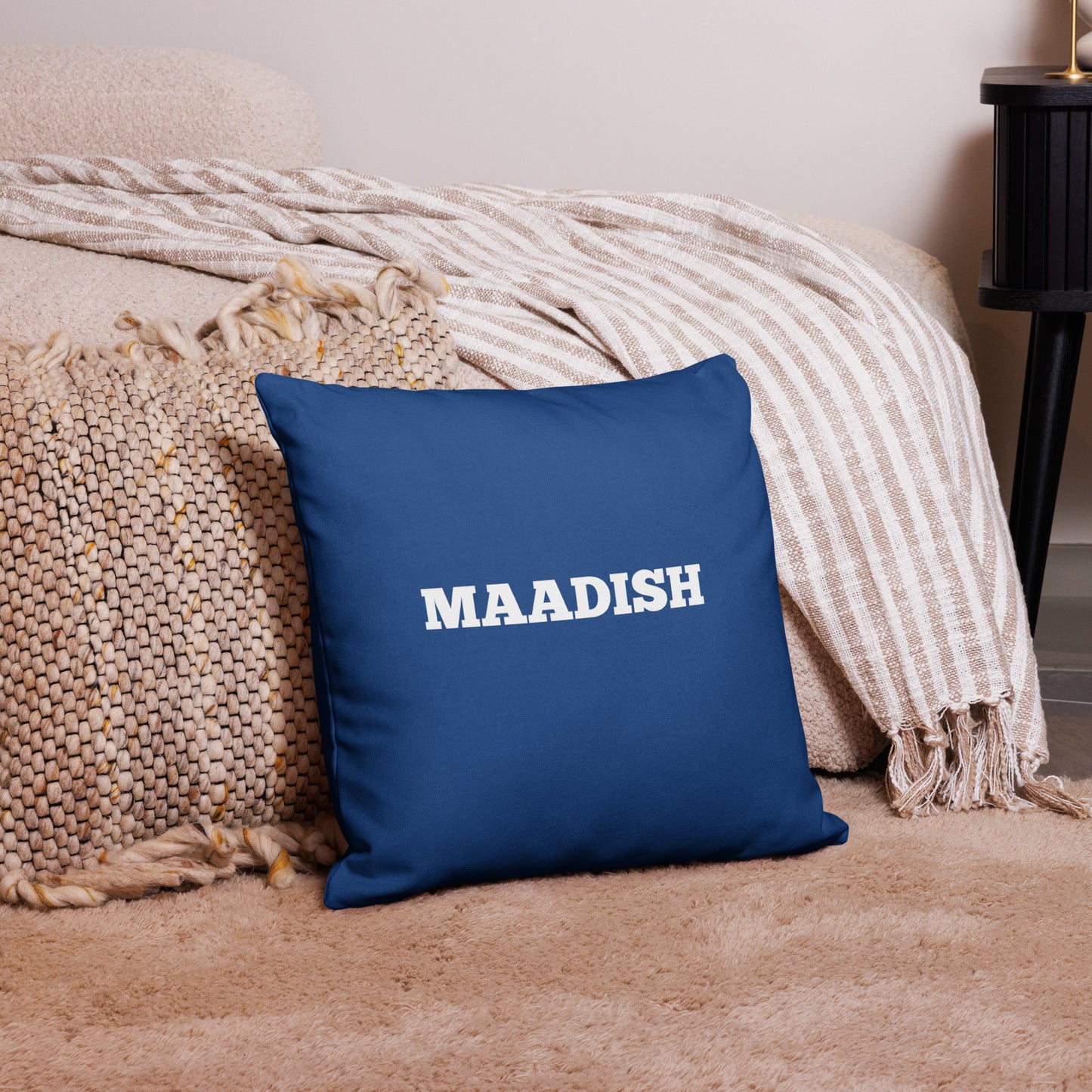 Maadish | Blue Pillowcase 18 x 18