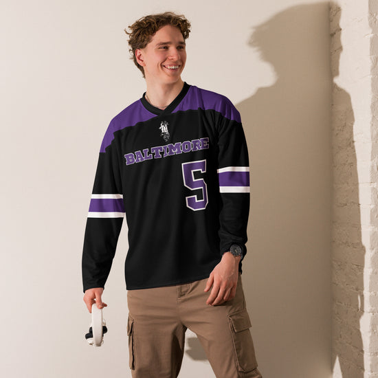 Maadish | Black Baltimore hockey jersey