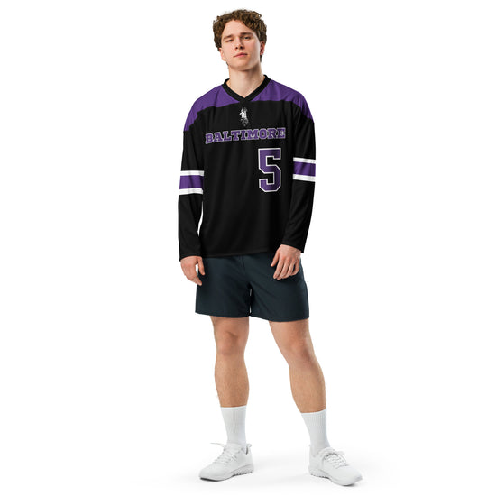 Maadish | Black Baltimore hockey jersey