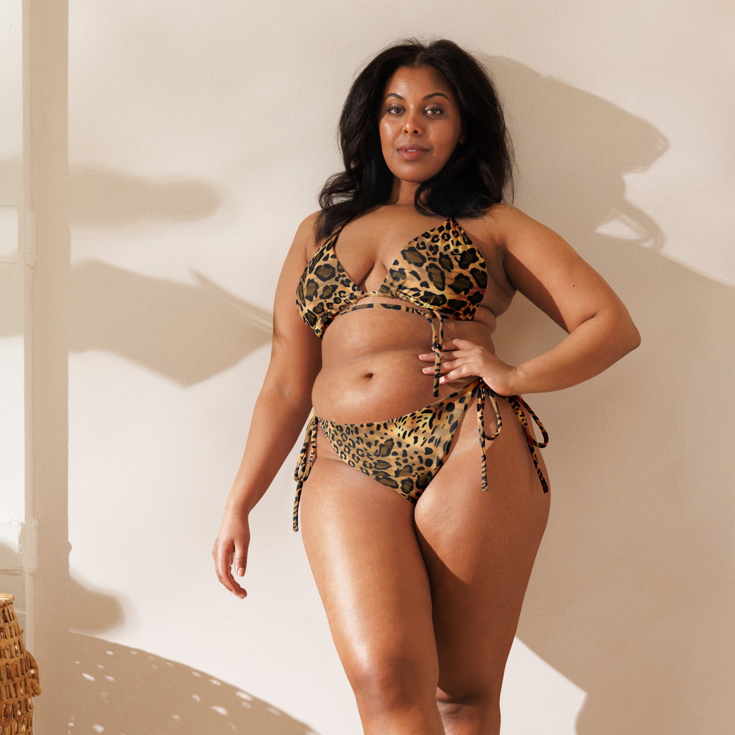 Maadish | Cheetah Print String Bikini