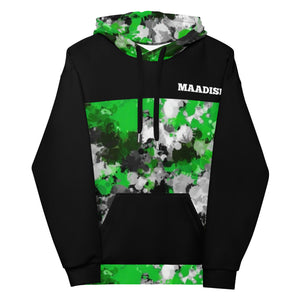 Maadish | Green Paint Camo Hoodie