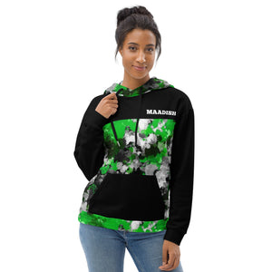 Maadish | Green Paint Camo Hoodie