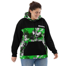 Maadish | Green Paint Camo Hoodie