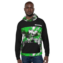 Maadish | Green Paint Camo Hoodie