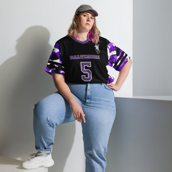 Maadish | Baltimore Black and Purple Camo jersey