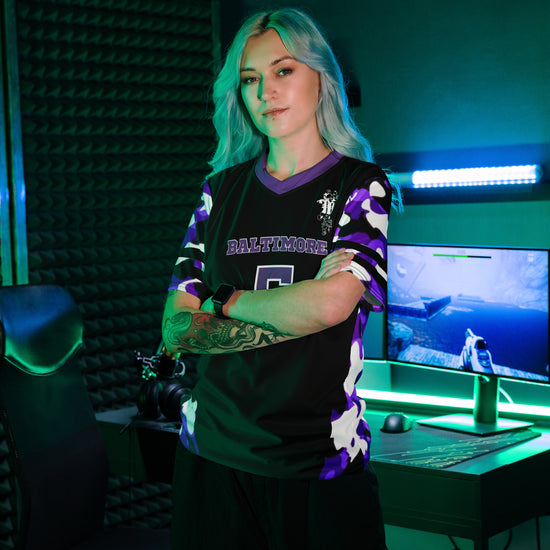 Maadish | Baltimore Black and Purple Camo jersey