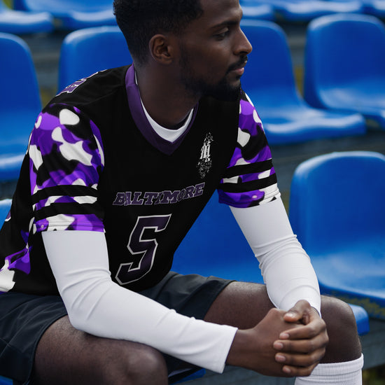 Maadish | Baltimore Black and Purple Camo jersey