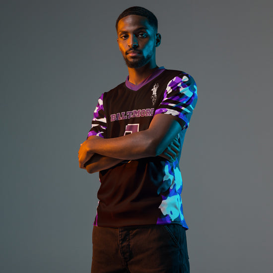 Maadish | Baltimore Black and Purple Camo jersey