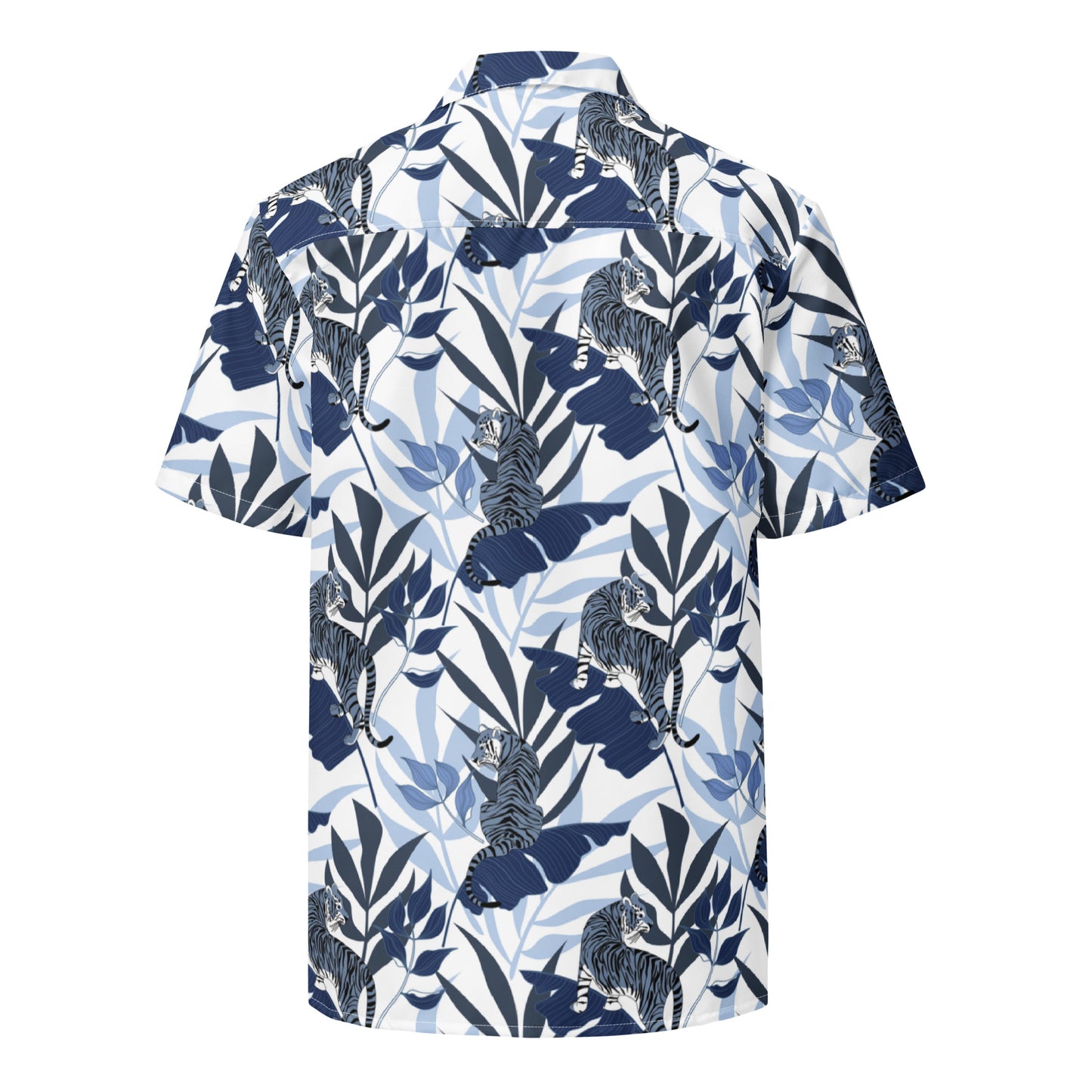 Maadish | Navy Blue Tiger x Floral Shirt