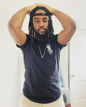 Maadish | Men's Black Curved Hem T-Shirt