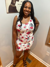 Maadish | Women's Rose Floral Fitted Dress