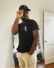 Maadish | Men's Black Curved Hem T-Shirt
