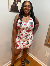 Maadish | Women's Rose Floral Fitted Dress