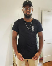 Maadish | Men's Black Curved Hem T-Shirt