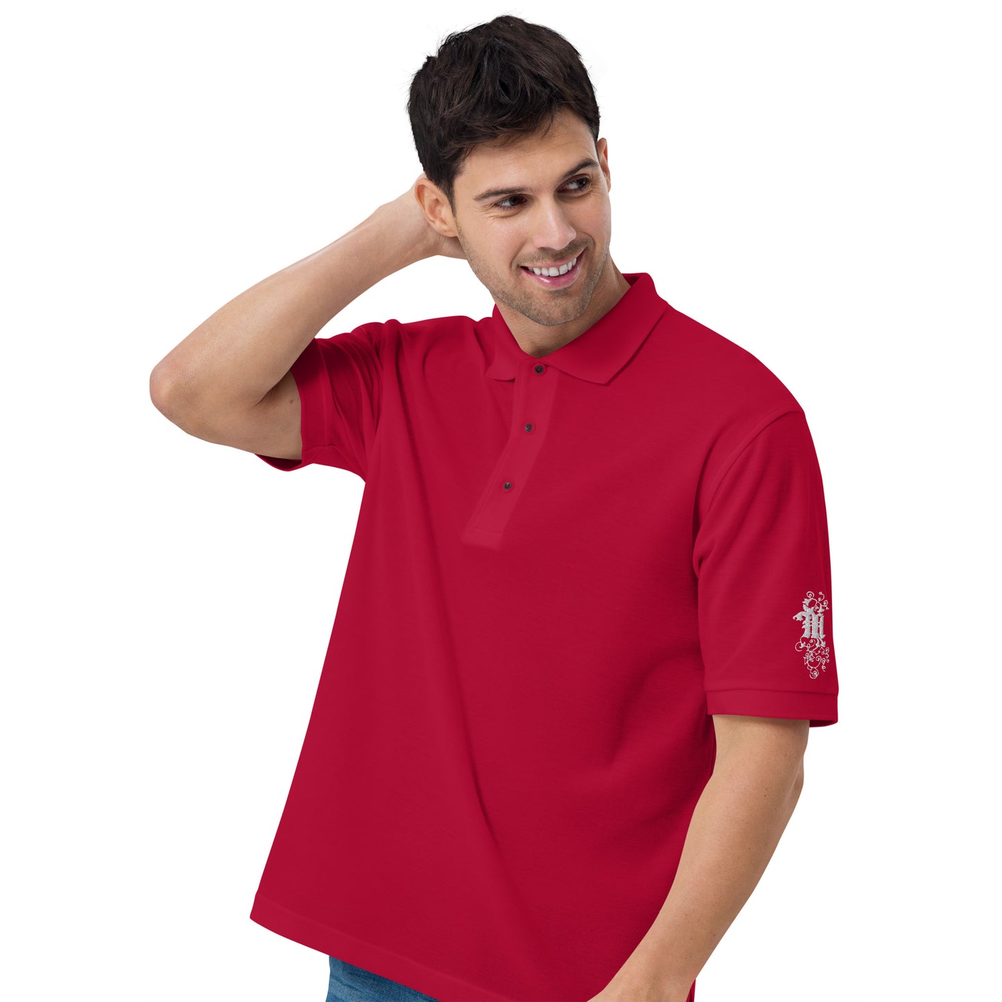 Maadish | Polo Shirt w/white logo on sleeve (colors)