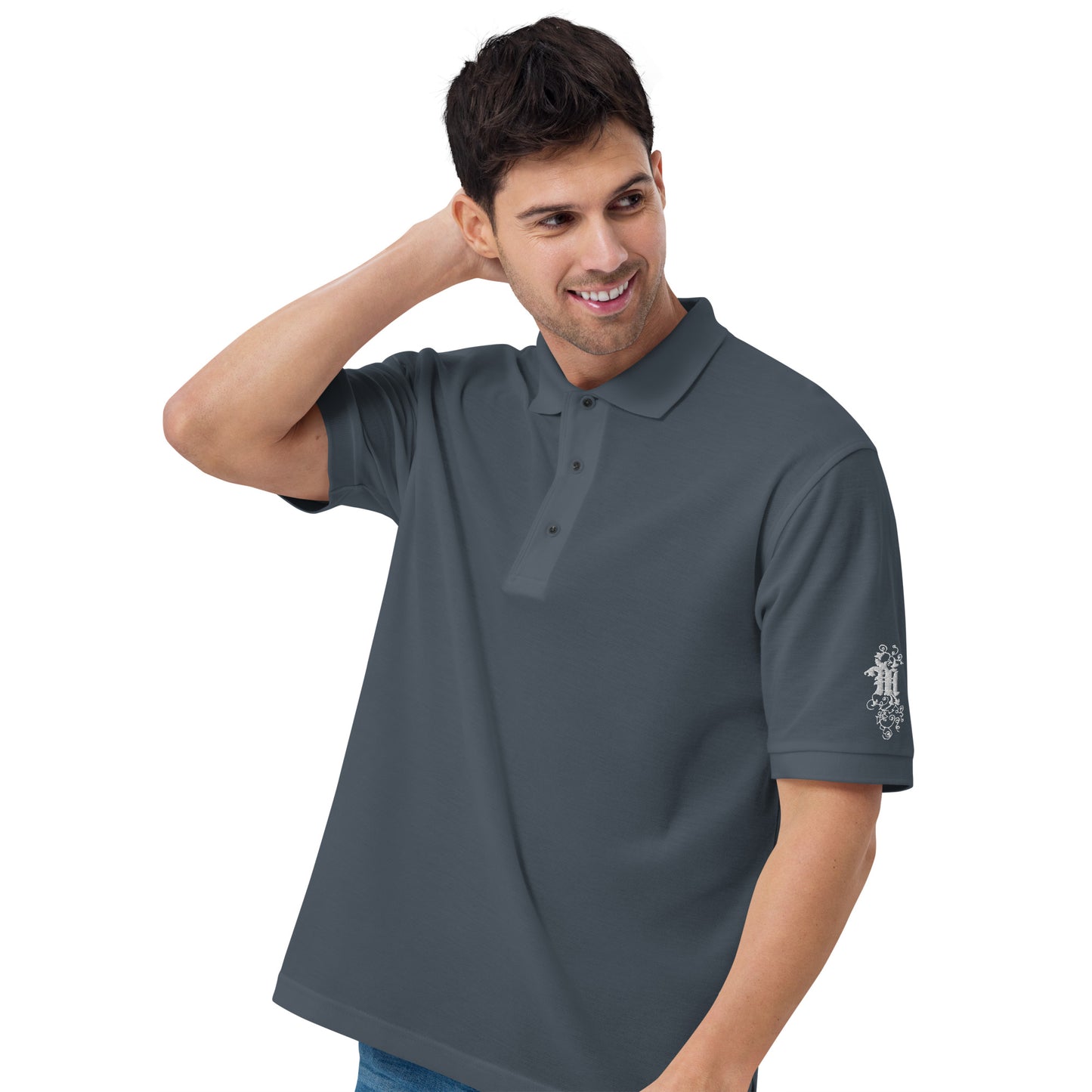 Maadish | Polo Shirt w/white logo on sleeve (colors)