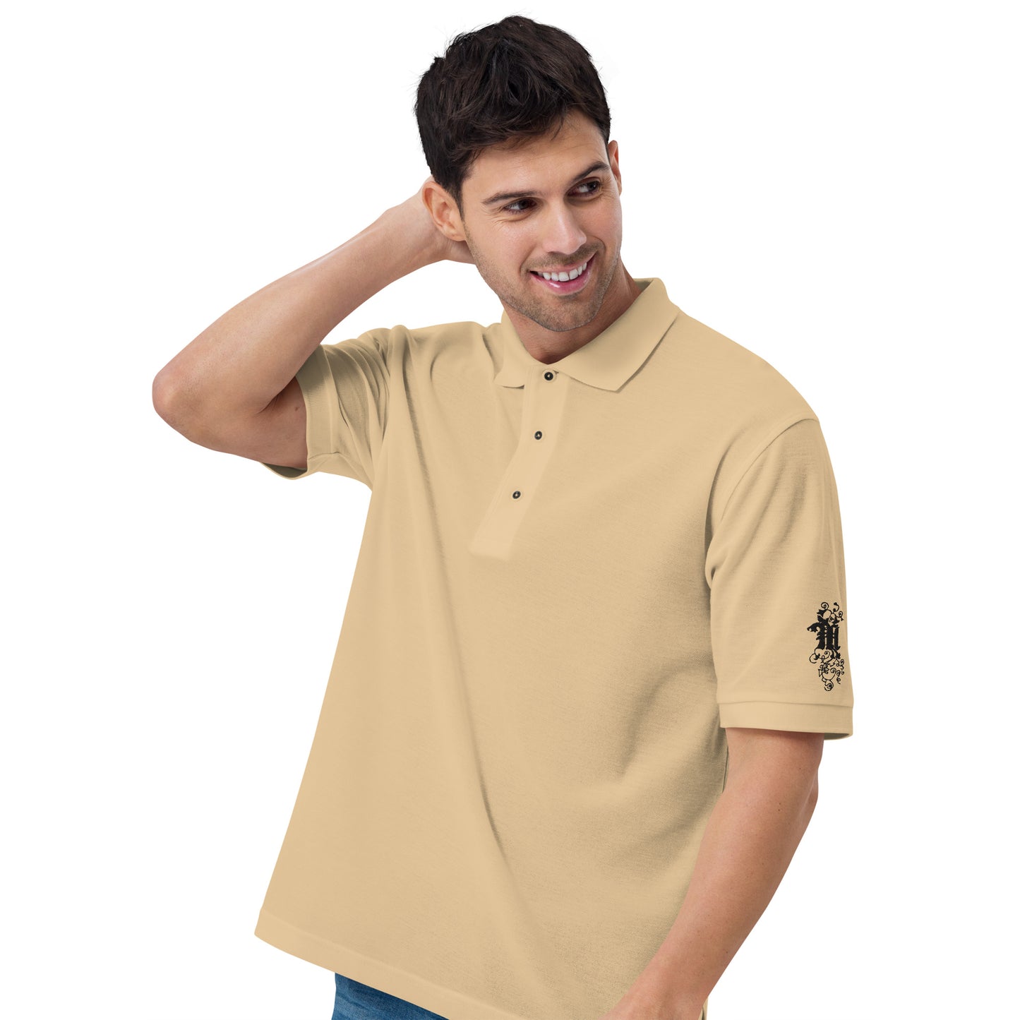 Maadish | Polo Shirt w/black logo on sleeve (colors)