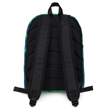 Maadish | Green & Navy Blue Diamondback Backpack