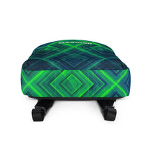 Maadish | Green & Navy Blue Diamondback Backpack